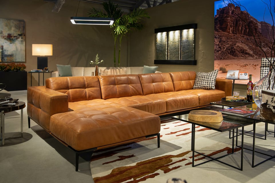 American Leather Barcelona Sectional