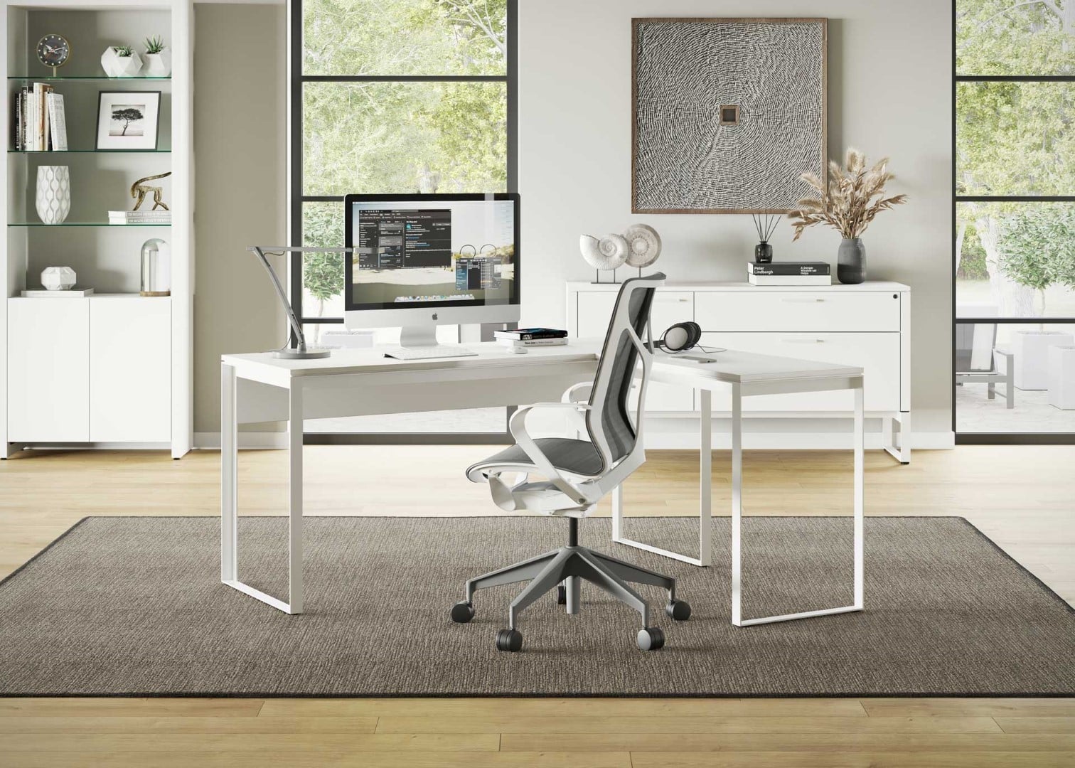Linea Work Desk - White