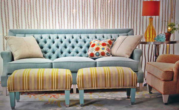 Parisian sofa Westport ottomans Bright Side color trend