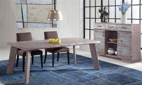 South End Collection 42x60 Table & Buffet in Cafe Oak finish