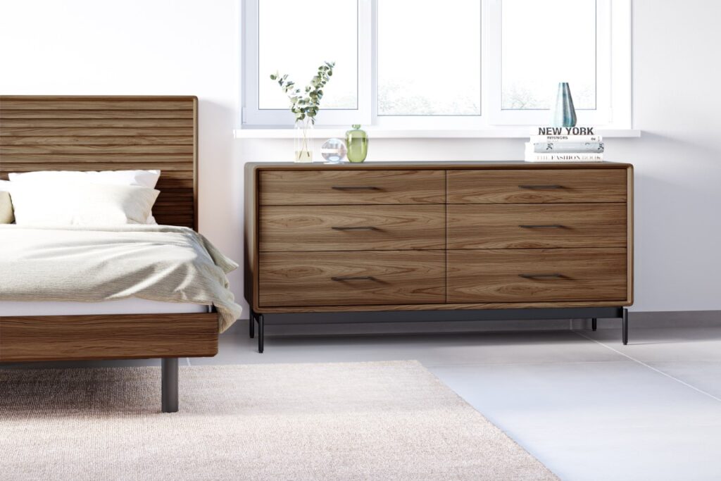 LINQ bedroom furniture - bed and dresser